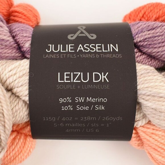 Julie Asselin Leizu DK Mini Skein Yarn Bundle Merino Silk Blend Garden Party - Picture 3 of 4